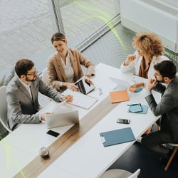 Group of business professionals in a conference room meeting